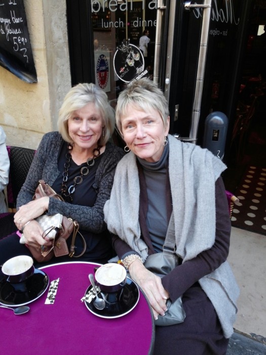 Patti and Barbara at Paris Cafe