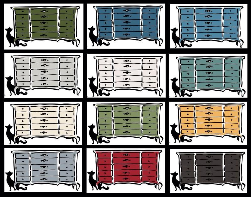 Miss Mustard Seed's Milk Paint Color Pallet.