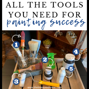 Learn how to paint furniture and get a full supplies list to get you started! #thetreasuredhome #paintedfurniture #learntopaintfurniture #fusionmineralpaint #bestfurniturepaint